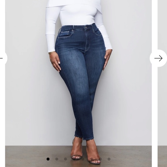 NWT Good American High Waist Good Legs Crop ean - Picture 4 of 6